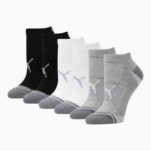 Calcetines Puma Low Cut Socks [6 Pack] Blancos Morados | 20917FHZB