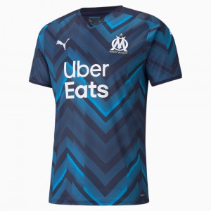 Camiseta Puma OM Away Replica with Sponsors Peacoat / Bleu Azur | 80279DCWL