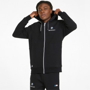 Chamarras Puma BMW M Motorsport Encapuchado Sweat Negros | 27950LHZS