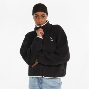 Chamarras Puma CLSX Sherpa Pista Negros | 58160JCEO
