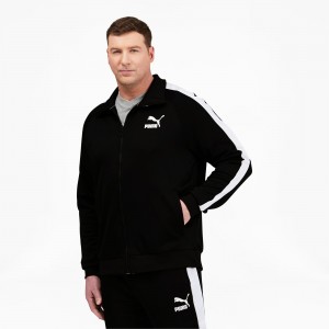 Chamarras Puma Iconic T7 Pista BT Negros Blancos | 02861ENGP
