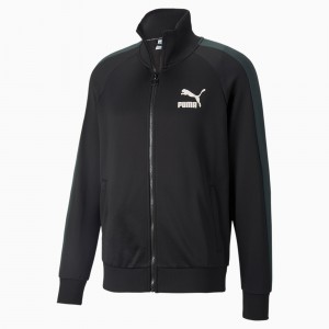 Chamarras Puma Iconic T7 Pista Negros Verdes | 60134GTML