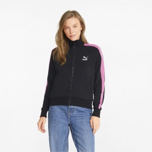 Chamarras Puma Iconic T7 Pista Negros | 13574AQDI