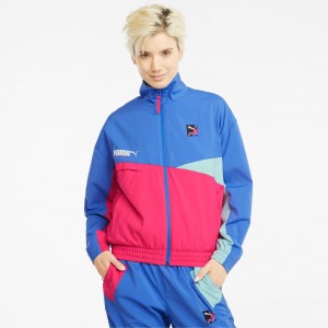 Chamarras Puma PUMA International Pista Azules | 46370UTWV