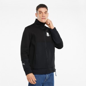 Chamarras Puma Porsche Legacy Sweat Negros | 38019JUDA