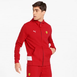 Chamarras Puma Scuderia Ferrari Race Encapuchado Sweat Rosso Corsa | 04796HCTI
