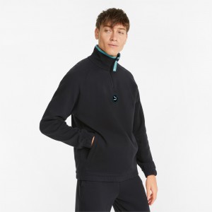 Chamarras Puma Sportswear by PUMA Half-Zip Negros | 98362OGUM
