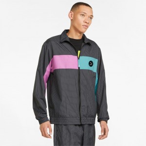 Chamarras Puma Sportswear by PUMA Woven Negros | 06218KCRB
