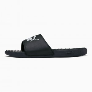 Chanclas Puma Cool Cat Negros Blancos | 71369XSDL