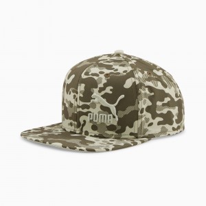 Gorras Puma Lifestyle Colorblock Verdes Oscuro | 12643AZQU