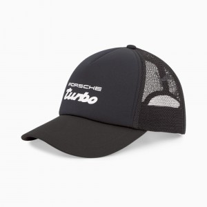 Gorras Puma Porsche Legacy Trucker Negros | 01395XFRK