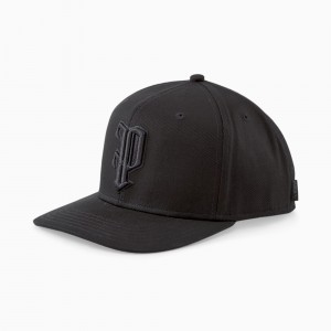 Gorras Puma The P Low Curve Negros | 26318ZMYF
