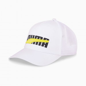 Gorras Puma Trucker Blancos | 52968LHTS