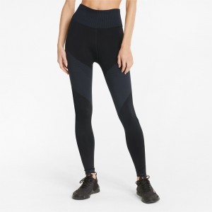 Leggins Puma FormKnit Seamless High Cintura 7/8 Entrenamiento Negros | 31298FGRE