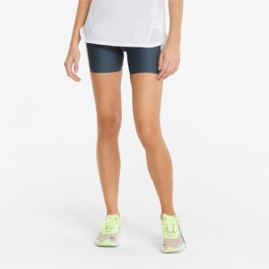 Leggins Puma Marathon 6" Corta Correr Azules | 05641TWXB