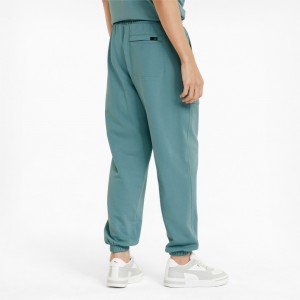 Pantalon Deportivo Puma Downtown Azules | 20136PWCV