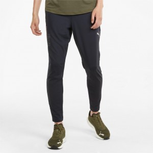 Pantalon Puma COOLADAPT Tapered Correr Negros | 41536SLNI