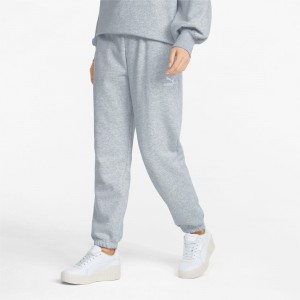 Pantalon Puma Classics Relaxed Azules | 81647DVWP