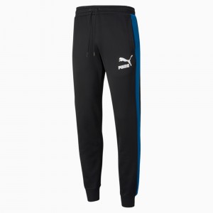 Pantalon Puma Iconic T7 Pista Negros Verdes Azules | 71395KWZR