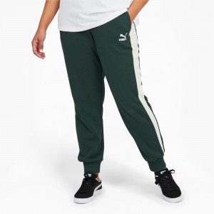 Pantalon Puma Iconic T7 Pista PL Verdes | 17298QGXB
