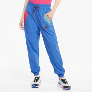 Pantalon Puma PUMA International Pista Azules | 28549OFJA