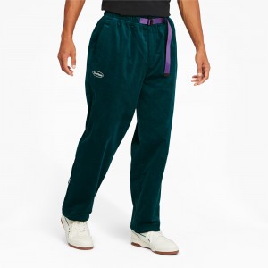Pantalon Puma PUMA x BUTTER GOODS Pista Pants Azules | 61432WHIG