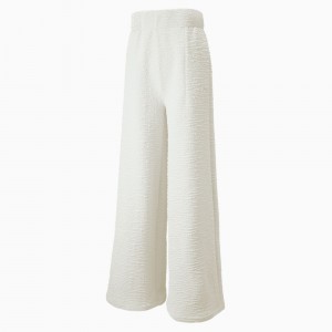 Pantalon Puma Snow Tiger Anchos Leg Blancos | 53097TMZW