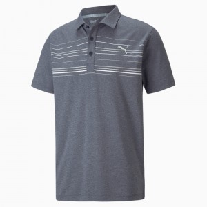 Polo Puma MATTR Hazard Azul Marino Blancos | 84026DPWA