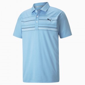 Polo Puma MATTR Hazard Azules Blancos | 57236BFNI