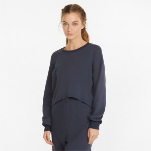 Pullover Puma Exhale Relaxed Entrenamiento Parisian Night | 80649YQCM