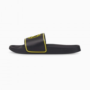 Sandalias Puma BVB Leadcat 2.0 Negros Amarillos | 38964DWYE
