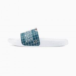 Sandalias Puma Mercedes F1 Leadcat 2.0 Blancos Azules Coral | 26418RTOG