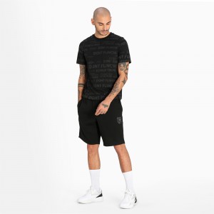 Short Puma Booster Basketball Negros | 87452EAZV