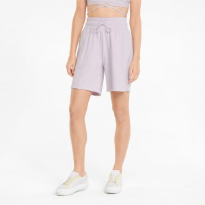 Short Puma Classics High-Cintura Lavanda | 91057GEMI