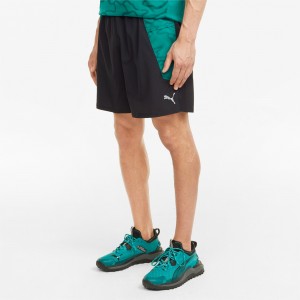 Short Puma Estampados 7 Correr Negros | 49685CYID