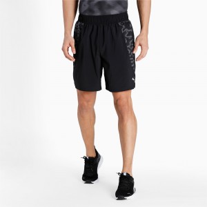 Short Puma Estampados 7 Correr Negros | 70948CIMY