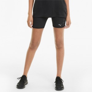 Short Puma Favorite Tight Correr Negros | 09236QKHG