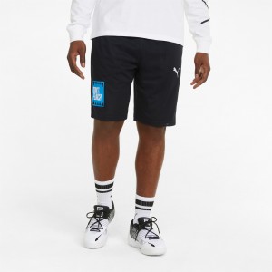 Short Puma Mesh Basketball Practice Negros | 72641KWNQ