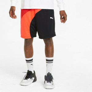 Short Puma One of One Flare Basketball Negros | 07469SRPX