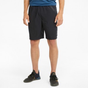 Short Puma PUMA x FIRST MILE Woven Entrenamiento Negros | 26370NXTQ