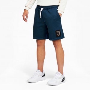 Short Puma Pivot Basketball Azules | 40396CXLF