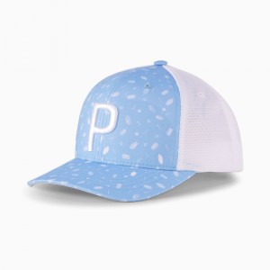Snapback Puma Snack Shack P 110 Trucker Snapback Azules Blancos | 96257DOQJ