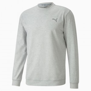 Sudadera Puma Cloudspun Crewneck High Rise Heather | 95620UFEB