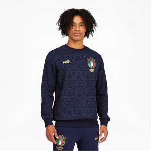 Sudadera Puma FIGC Estampados Winner Soccer Spellbound / Peacoat | 25683PMIG