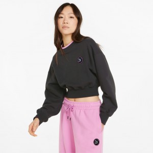 Sudadera Puma Sportswear by PUMA Crew Neck Negros | 08412UMNE