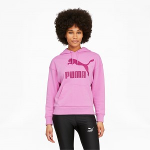 Sudadera con Capucha Puma Classics Logo Opera Mauve | 42695OSHX