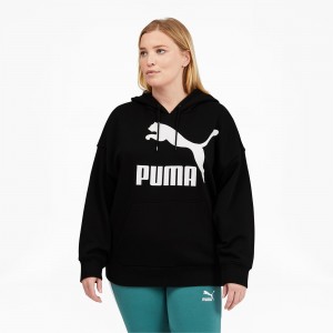 Sudadera con Capucha Puma Classics Logo PL Negros | 15693SLHO