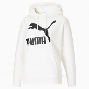 Sudadera con Capucha Puma Classics Logo Blancos Negros | 12693HQRX