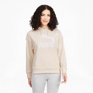 Sudadera con Capucha Puma Classics Logo Eggnog | 03679BTGL