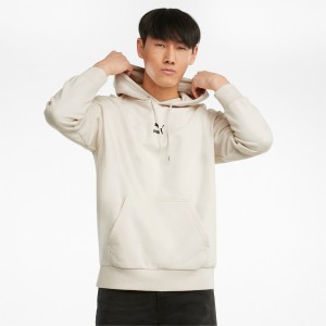 Sudadera con Capucha Puma Classics Oversized Ivory Glow | 63180BDLU